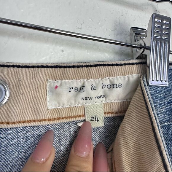 Rag & Bone Engineer Jeans Retro High Rise
Relaxed Loose Taper Ankle Crop Size 24 - Picture 8 of 14